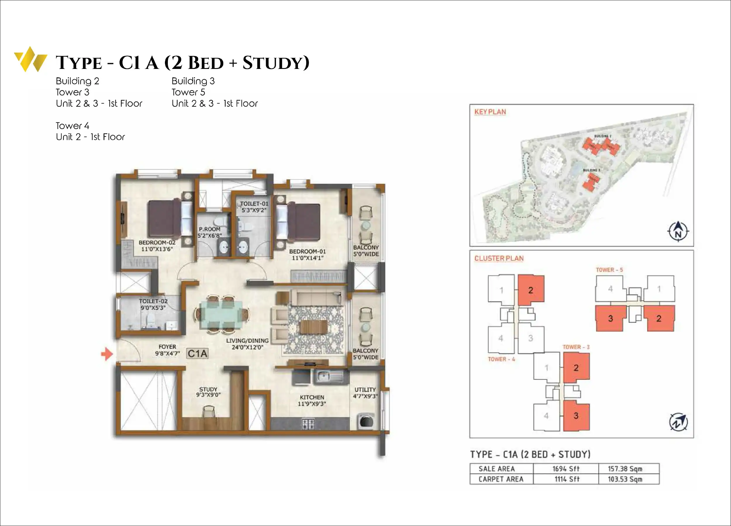 2 BHK Floor Plan
