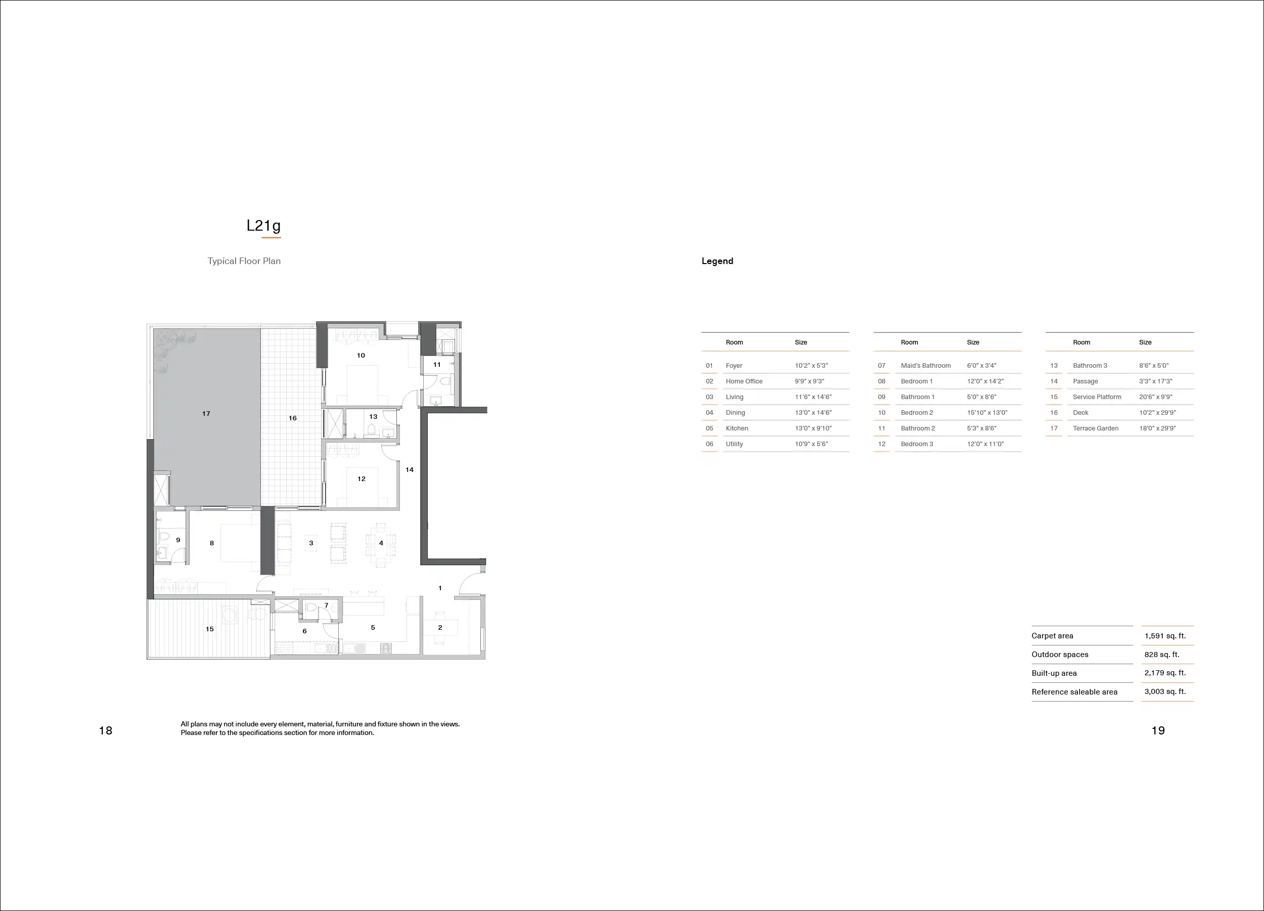 3 BHK Floor Plan