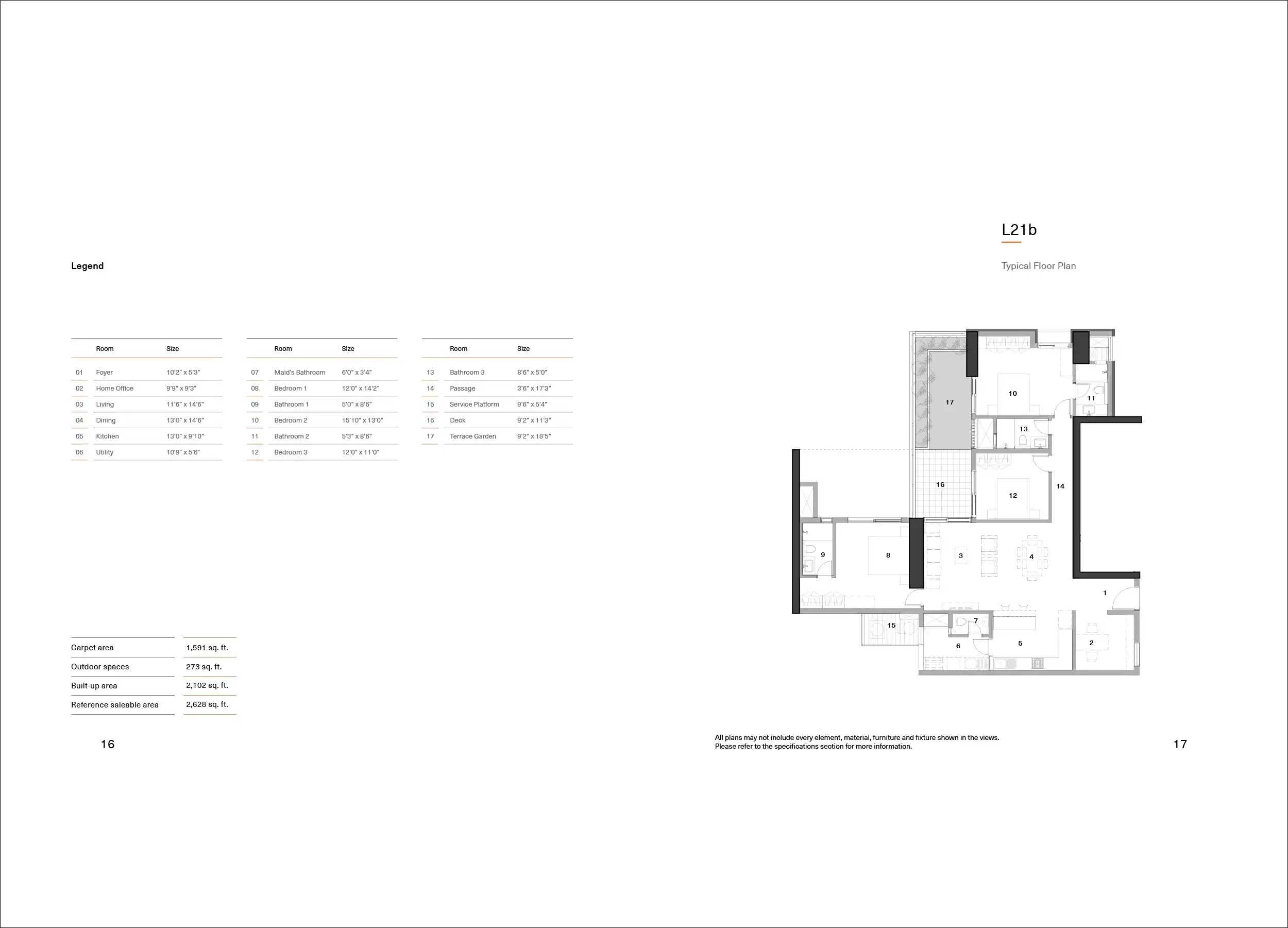 3 BHK Floor Plan