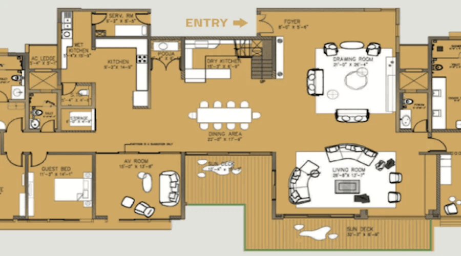 4 BHK Floor Plan