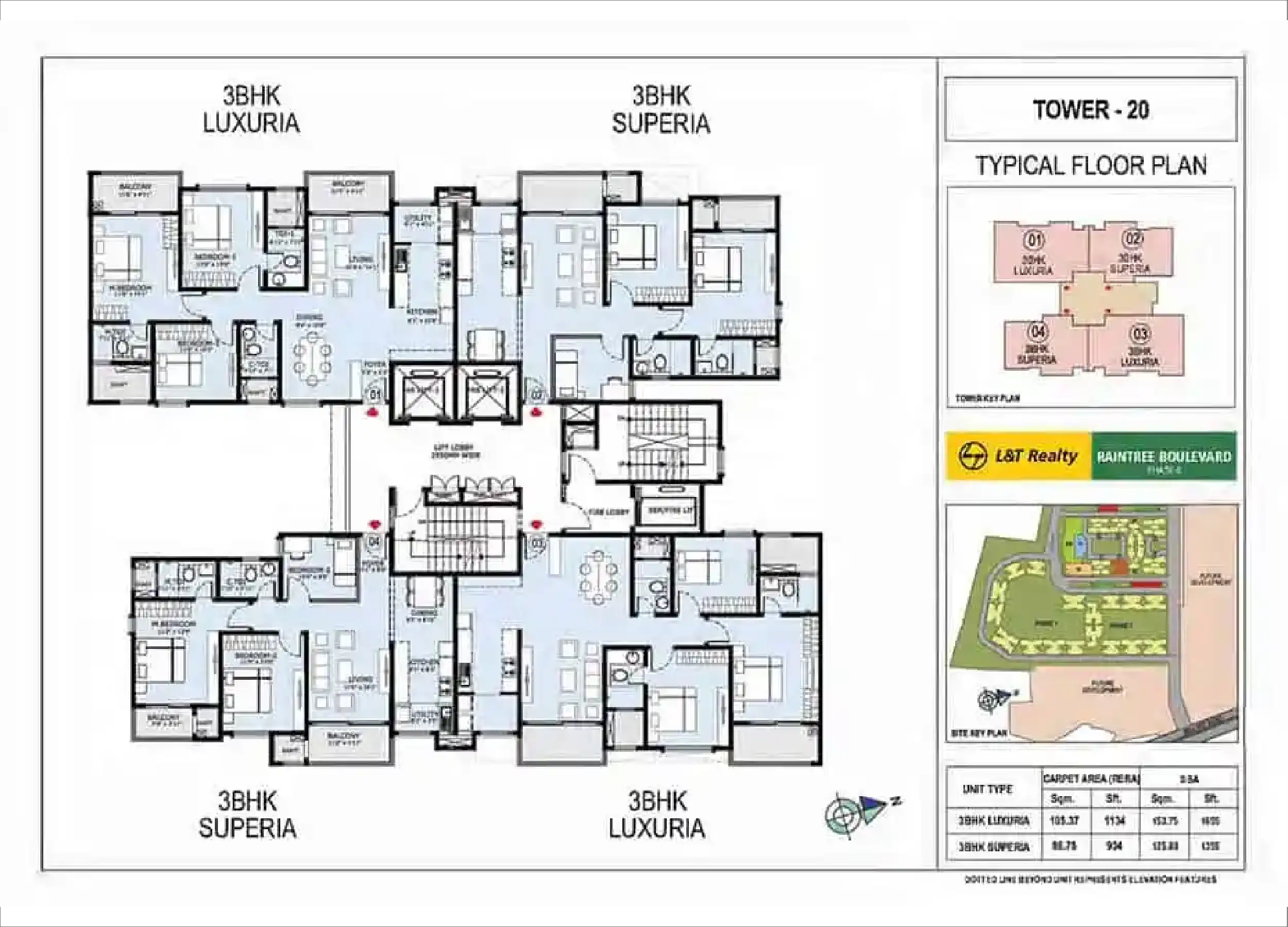 3 BHK Floor Plan