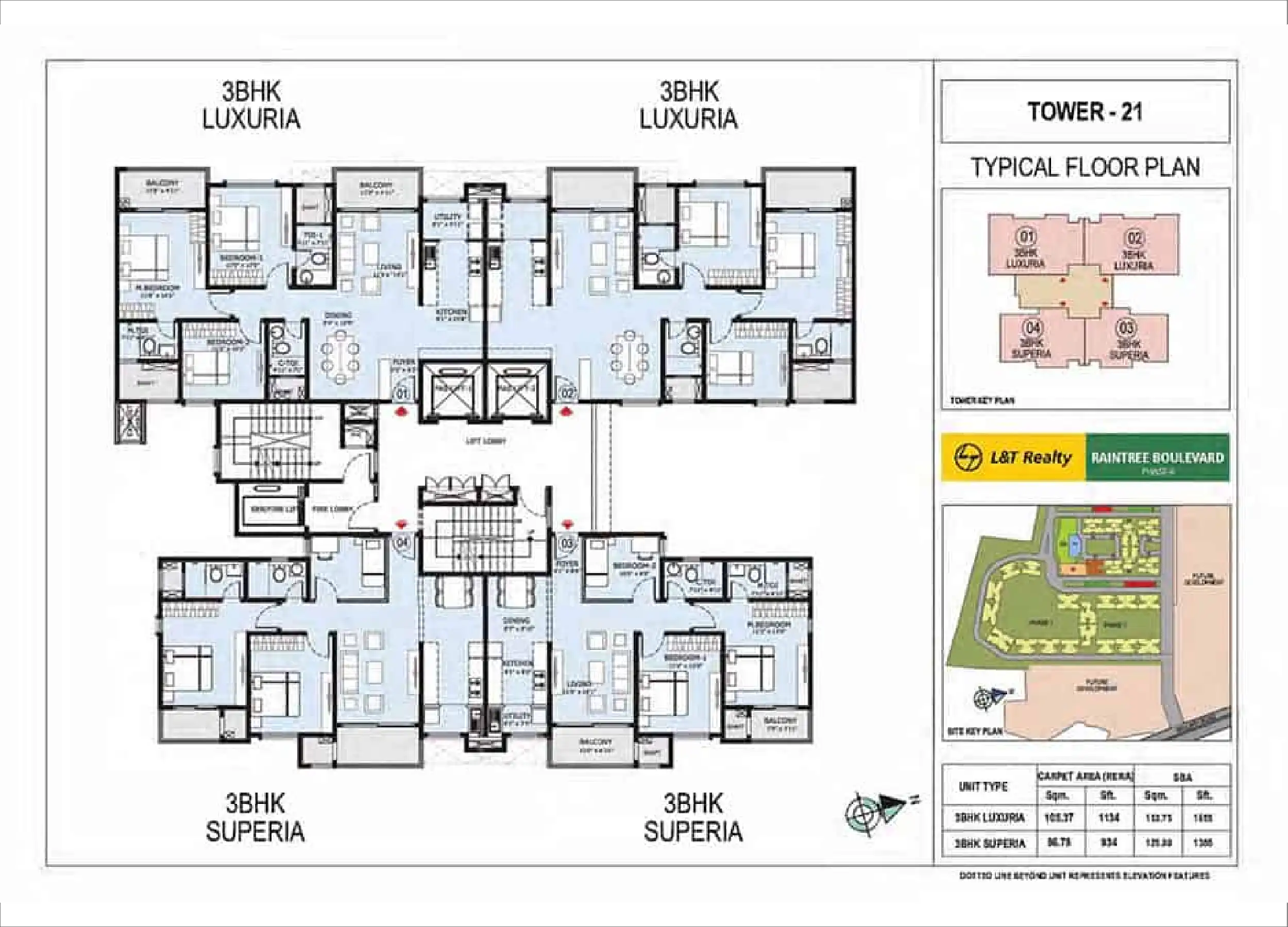3 BHK Floor Plan