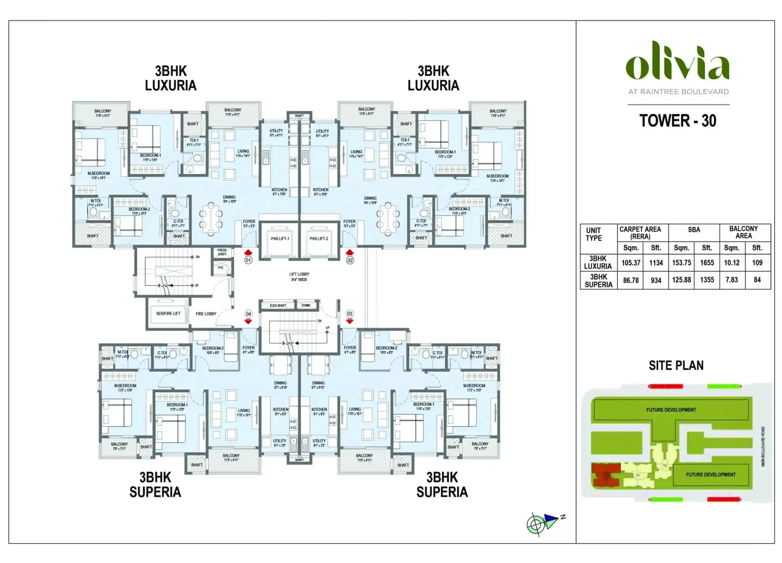 3 BHK Floor Plan