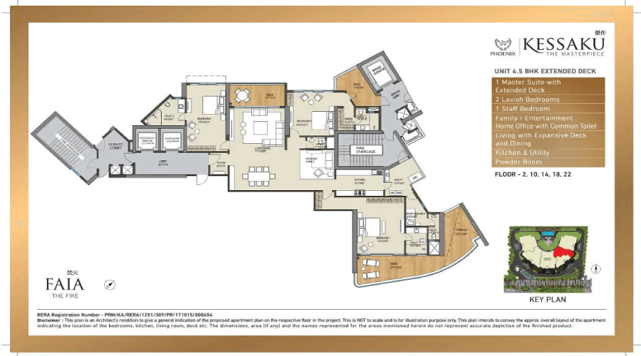 4.5 BHK Floor Plan